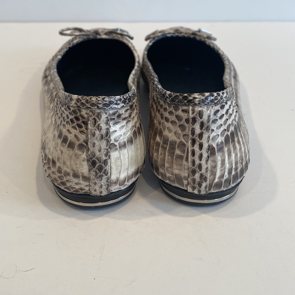 Michael Kors Odette Snake Ballet Python SZ 38 - Picture 4 of 9